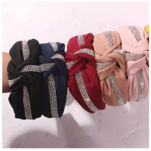 Diadema nudo brillante