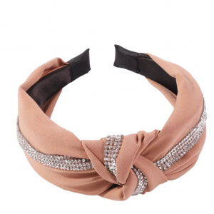 Diadema nudo brillante