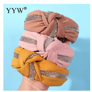 Diadema nudo brillante